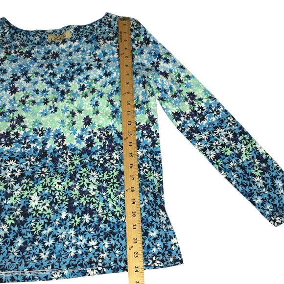 Alexa Rae Floral Multicolor Blue Green Top - Women’s Small NWT - Picture 4 of 14